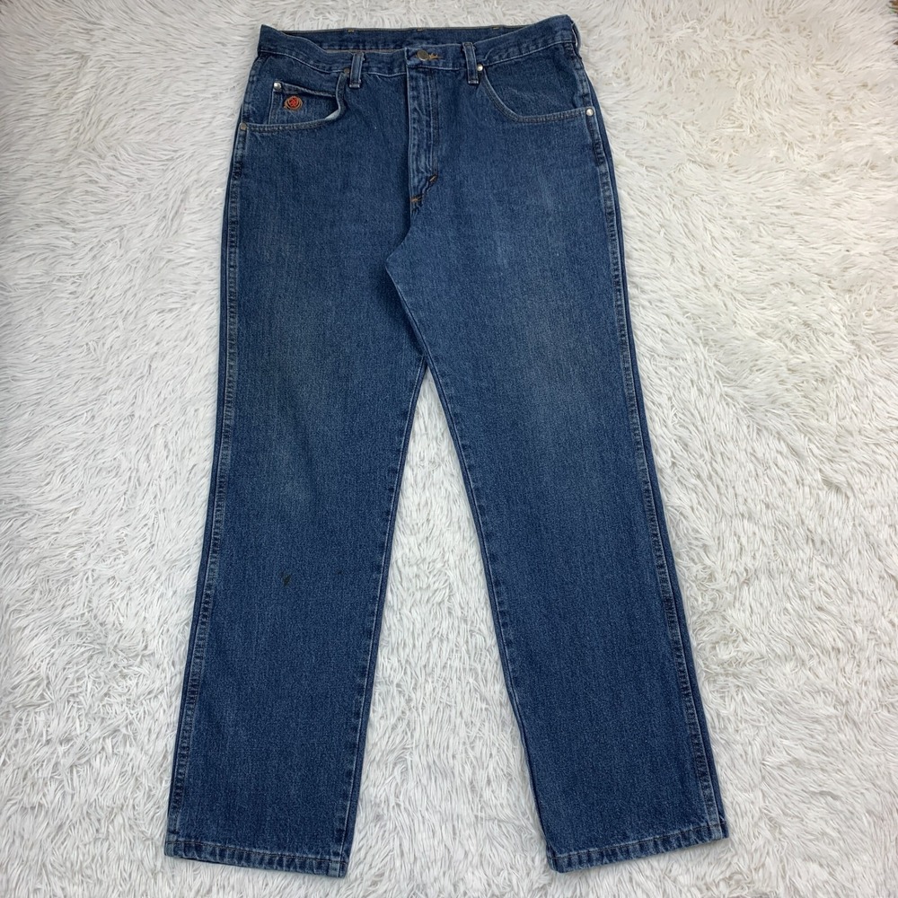 Vintage Wrangler Jeans Men 33x30 Blue Pants 20X Style 25 Slim Straight Tag 36x32